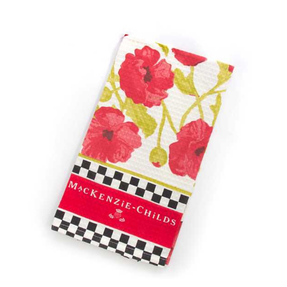 Mackenzie Childs Poppy Dish Towel